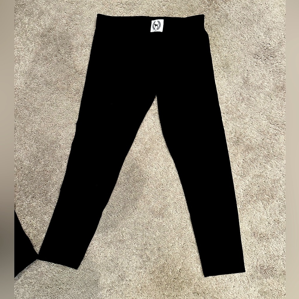 PINK black YOGA pants Size Large